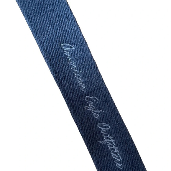 AMERICAN EAGLE BROWN POLKA DOT CANVAS BELT - Picture 7 of 8